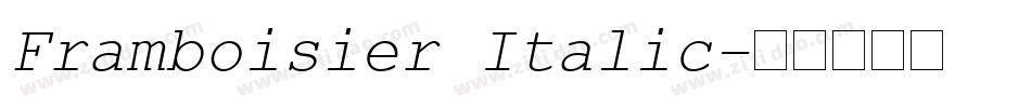 Framboisier Italic字体转换